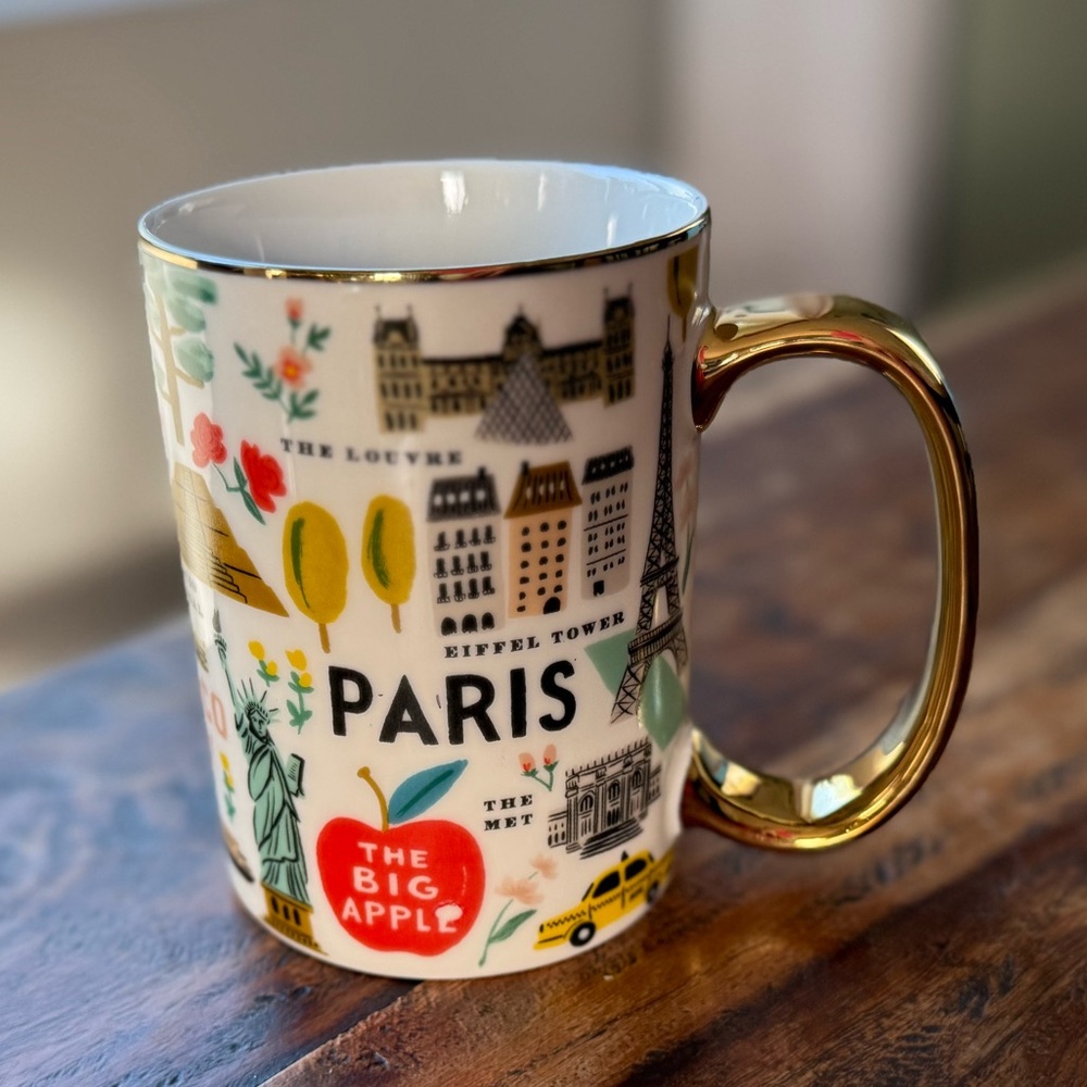 the Rifle Paper Co. Bon Voyage Porcelain Mug.